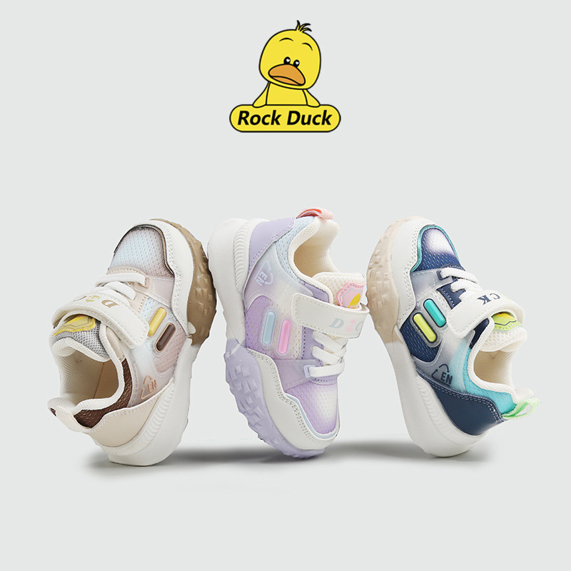 Little Yellow Duck Baby Shoes Double Mesh Breathable 2025 Sports Shoes Running Spring New Boys Anti-Slip Girls Wholesale