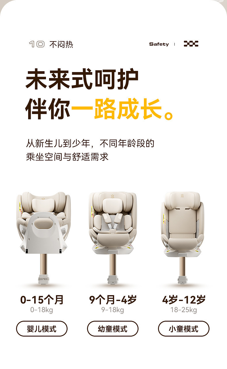 Newbell Child Safety Seat New National Standard 0-12 Years Old Baby Newborn Infant Car Ventilated Car Seat