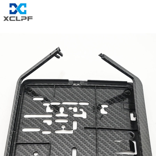 Export European carbon fiber license plate holder European standard license plate holder European plastic license plate frame PP plastic license plate frame