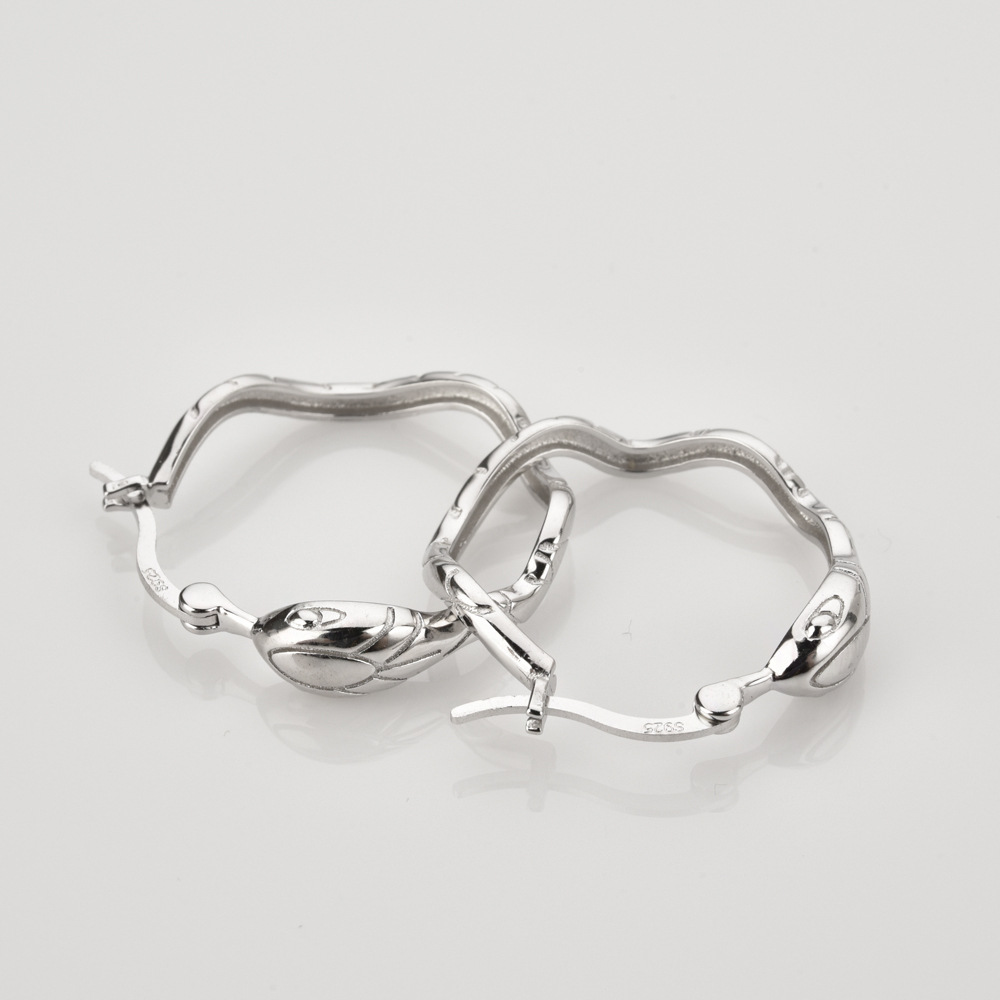 Title 5, Orecchini a cerchio grandi in argento sterling ...