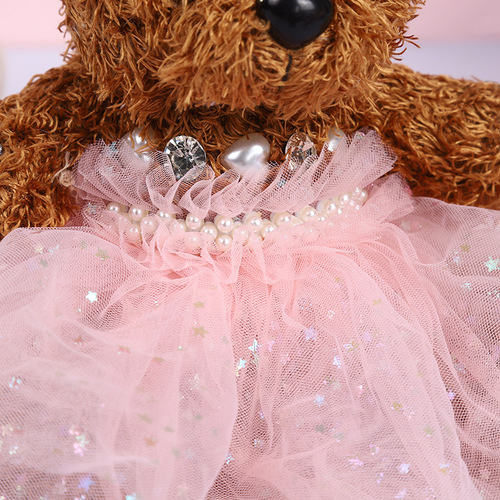 Cute Bear Doll Teddy Bear Doll Flower Shop Hug Bear Plush Toy Wedding Gift Catching Machine Doll