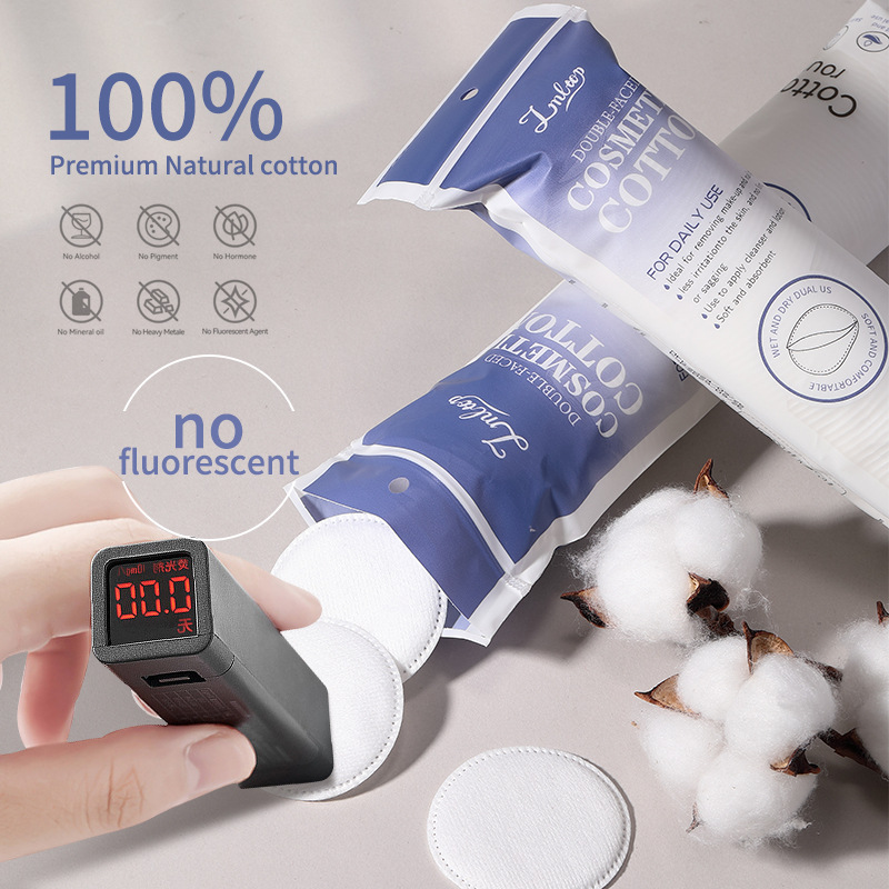 LMLTOP 80-150pcs Cotton Rounds Pads for makeup removal SY446