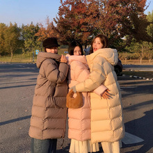 平湖羽绒服女冬季2025新款中长款超好看今年流行时尚长款连帽保暖