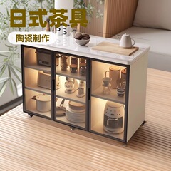 岩板サイドキャビネット物置キャビネット多機能厨房切菜テーブル操作台多層小島台移動ロッカー