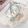 Millennium hot girl style star shell bead necklace necklace summer seaside star shell crystal clavicle chain neck chain tide