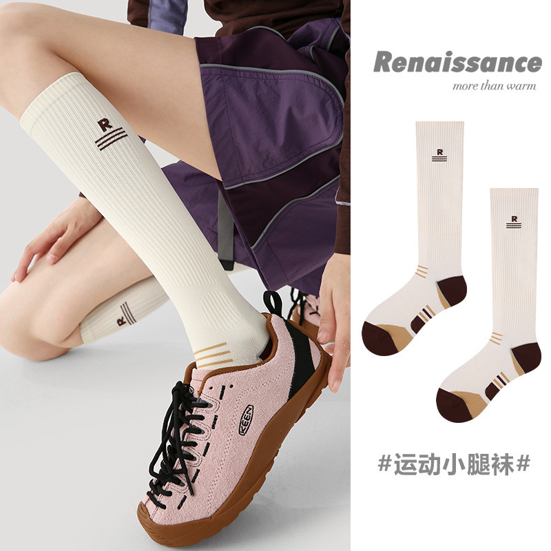 Renaissance Professional Muscle Compression Sports Socks Women's Stockings Cycling Slimming Badminton Calf Socks