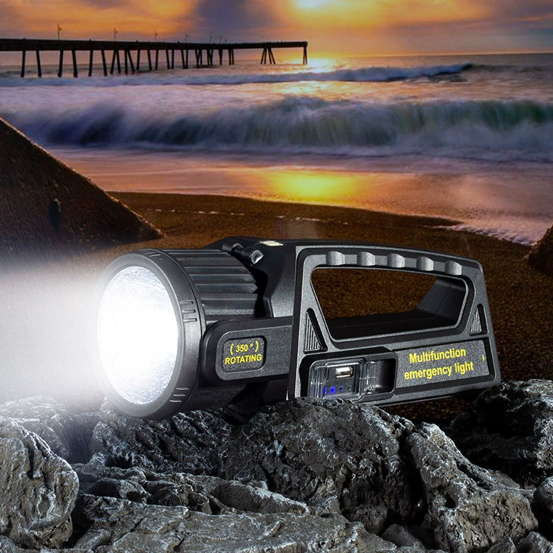 Handheld socket, LED spotlight solar-powered, (Cross-border trading)