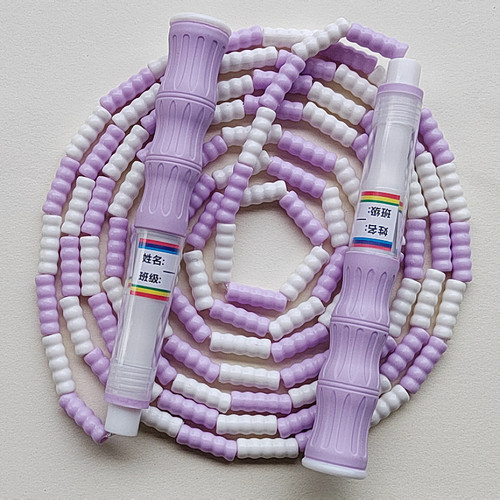 Signature Style Soft Bead Bamboo Section Skipping Rope Wholesale for Primary and Secondary School Students Children's Training Rope Fancy Speed Jump Rope Sports Equipment