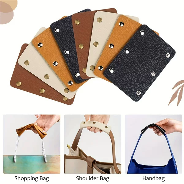 In stock simple PU leather bag portable ring shopping shoulder bag anti-hand artifact travel luggage accessories handle