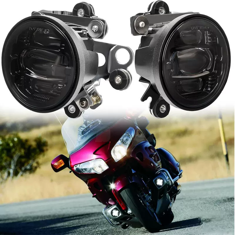 适用本田金翼雾灯Honda GL1800摩托车改装led雾灯前杠灯