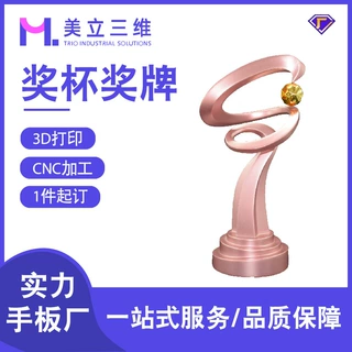 公司年会奖牌奖杯定制3d打印服务市场塑胶手板模型树脂喷漆上色