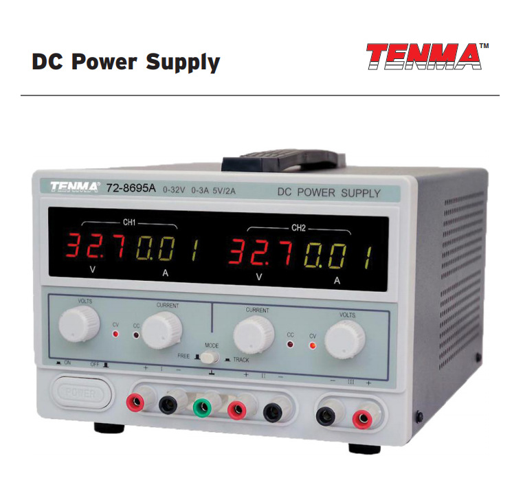 天马Tenma 72-8695A 32V3A台式可调直流电源3输出 天马原装正品
