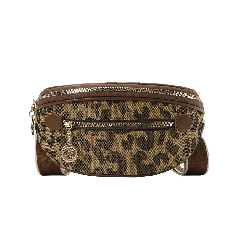 Marrón estampado de leopardo