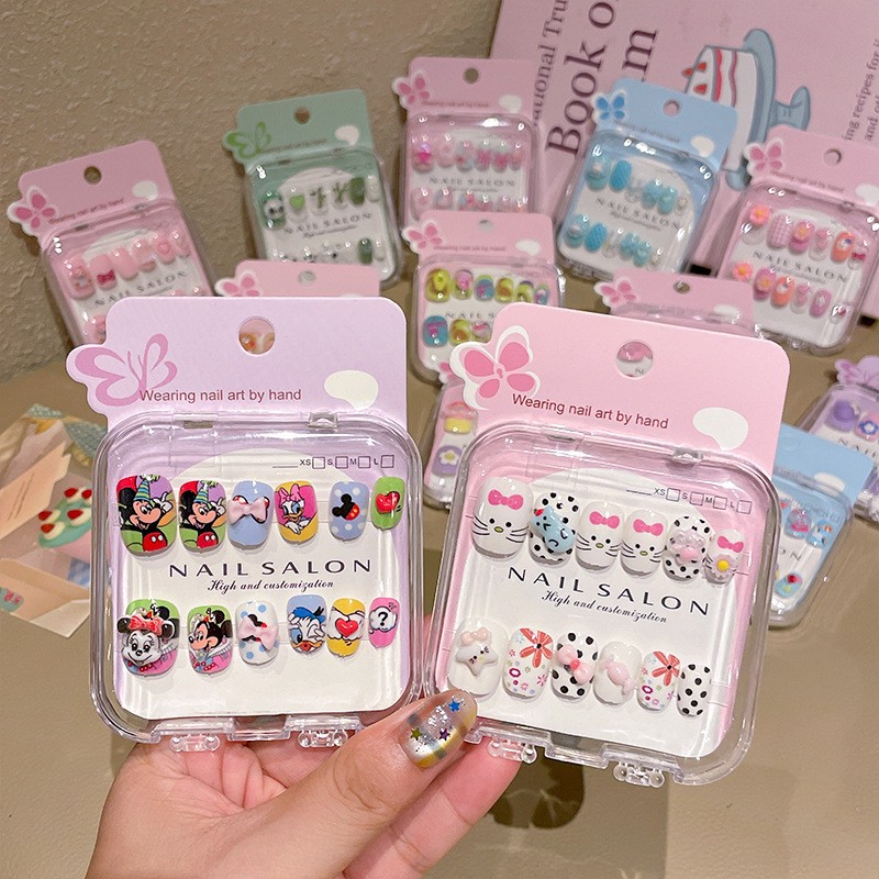 Children's Nail Stickers, Cute and Adorable, Children's Wearable Nail Stickers, Cartoon Stickers, Removable Nail Art Stickers, Wholesale
