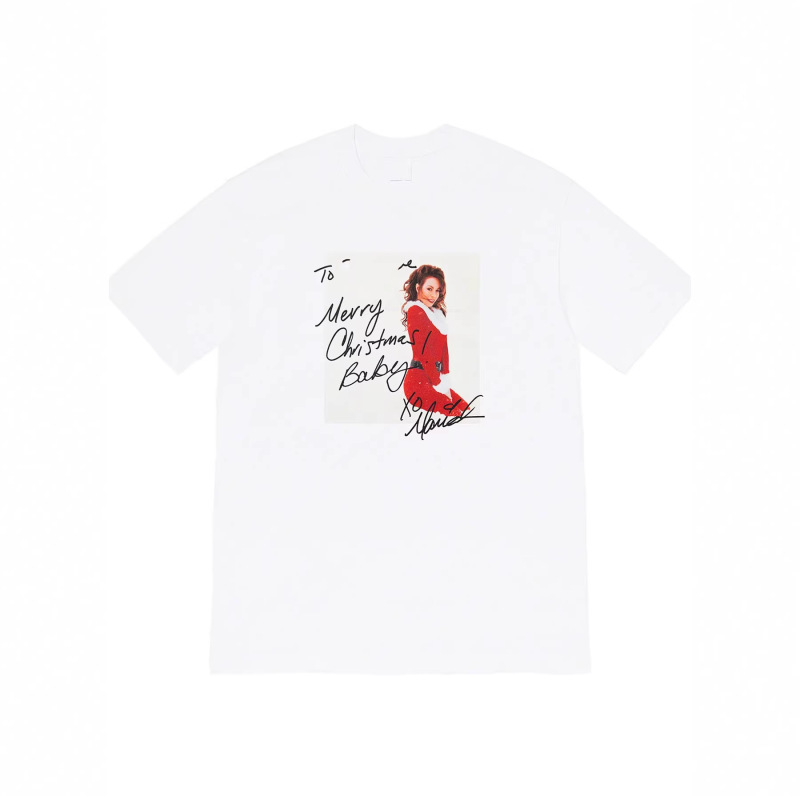 20Fw Mariah Carey Tee Mariah Carey Christmas Girl Character Short Sleeve T-Shirt