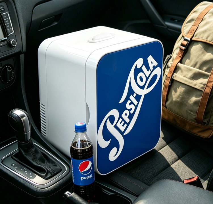 Pepsi Small Refrigerator, Mini Freezer, Desktop Mini Refrigerator for One Person, Home Refrigerator, Office Car Refrigerator