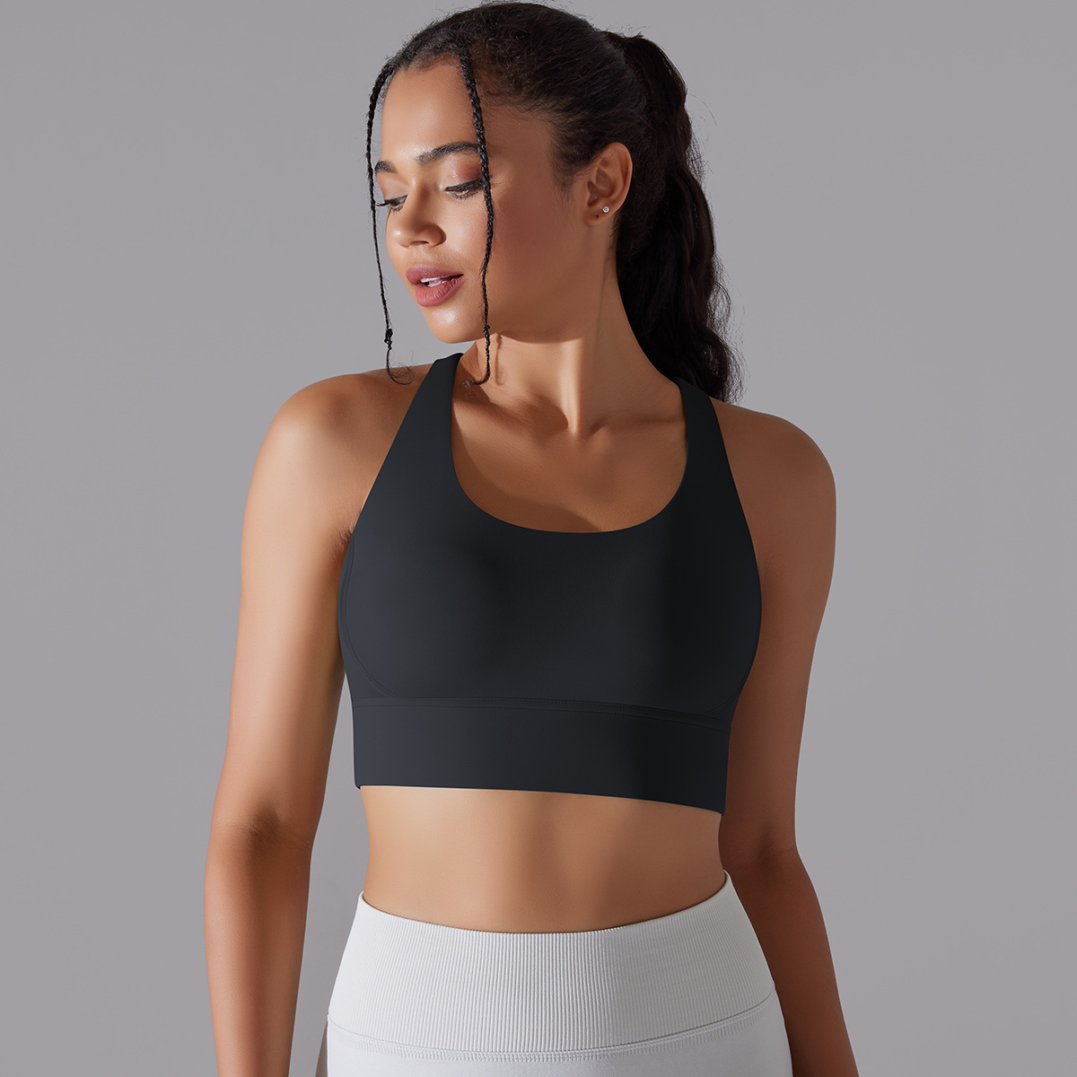 127g Weight Sleeveless Sleeve Length Nylon, Spandex Fabric Type Short Top Length Halter Crisscross Tank Tops Type Fitness, Yoga Occasion U Neck Neckline Solid Color Pattern Sports Style Sports Solid Color Nylon Spandex U Neck Active Tops Halter Crisscross Tank 64