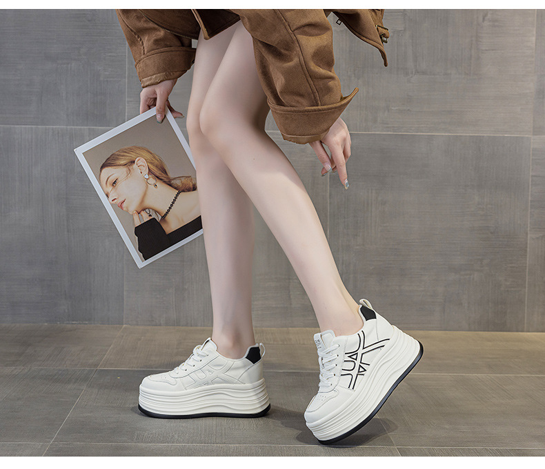 Giày sneaker nữ đế dày tăng chiều cao phong cách thể thao đa năng — M2985 lót đơn màu bạc, M2985-1 cộng với nhung đỏ, M2985-1 plus nhung bạc, M2985 lót đơn màu đỏ chi tiết 25