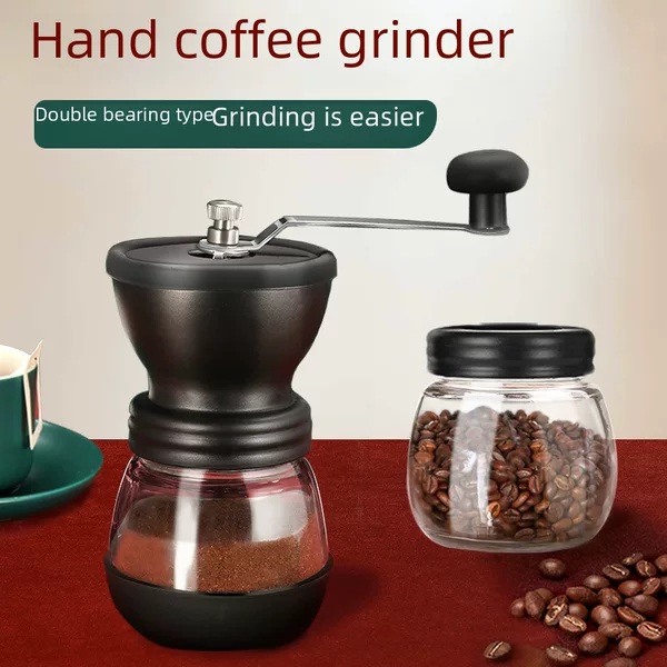 Coffee bean grinder hand grinder double bearing labor-saving manual grinder ceramic grinding core hand grinder coffee machine