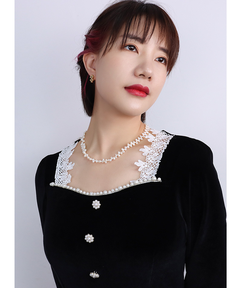 wholesale jewelry retro natural freshwater pearl necklace nihaojewelrypicture4
