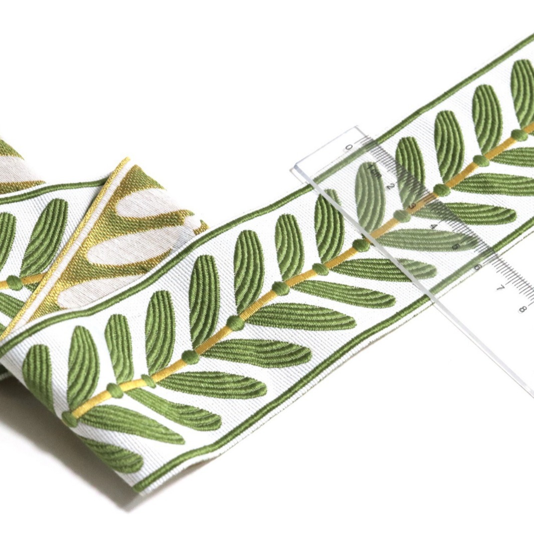 6cm de ancho y de alta precisión hoja cinta ropa cortina mantel sofá cama cubierta decorativa cinta