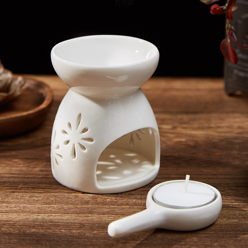 pequeño horno de aroma cerámico lámpara de aroma interior vela retro horno de aroma doméstico dormitorio fábrica de lámparas de aceite esencial anti-seco