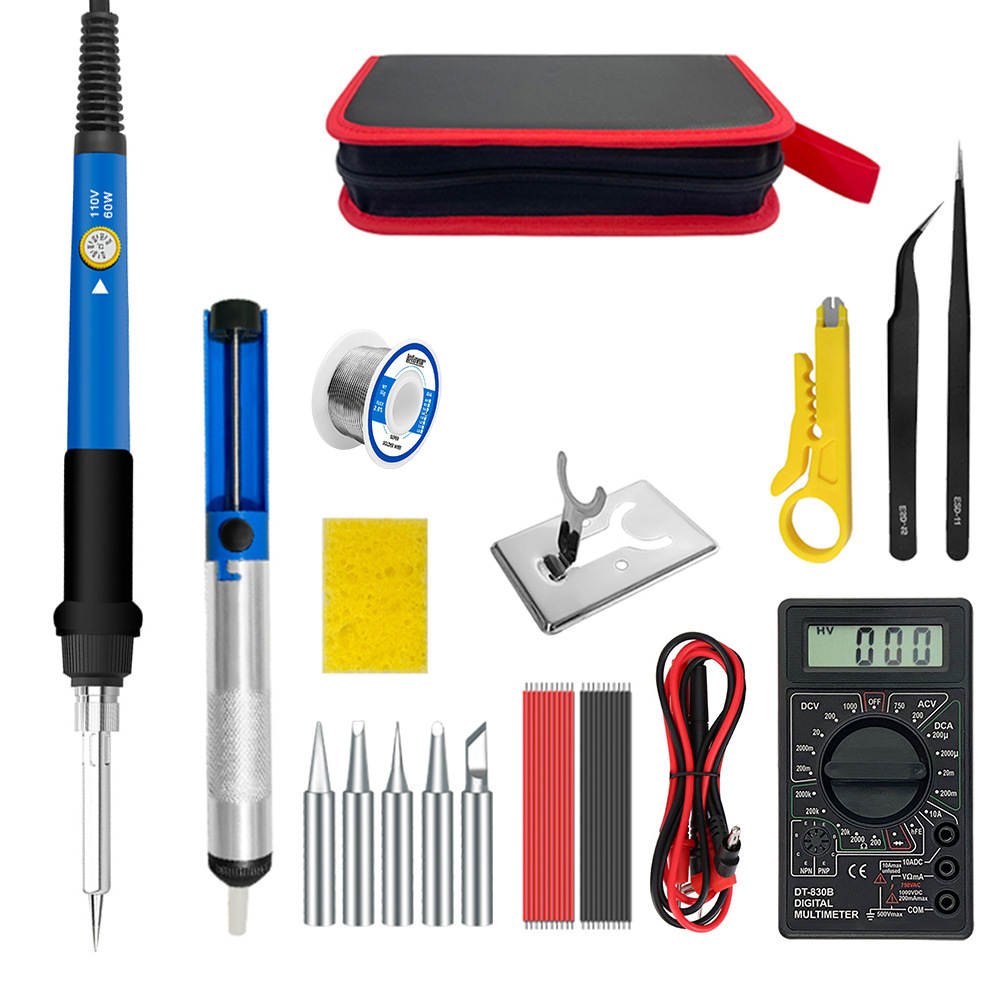 60/80W pantalla digital soldador eléctrico soldadura hogar temperatura ajustable grado industrial soldadura eléctrica pluma herramienta de reparación traje