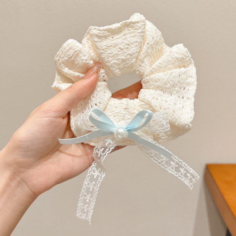 Primavera y verano coreanos, anillo de cabello de intestino grueso, nuevo tipo de cabello de cabello de cola de caballo, flor de bosque, cabello de sensación superior, adornos de cabello para mujeres