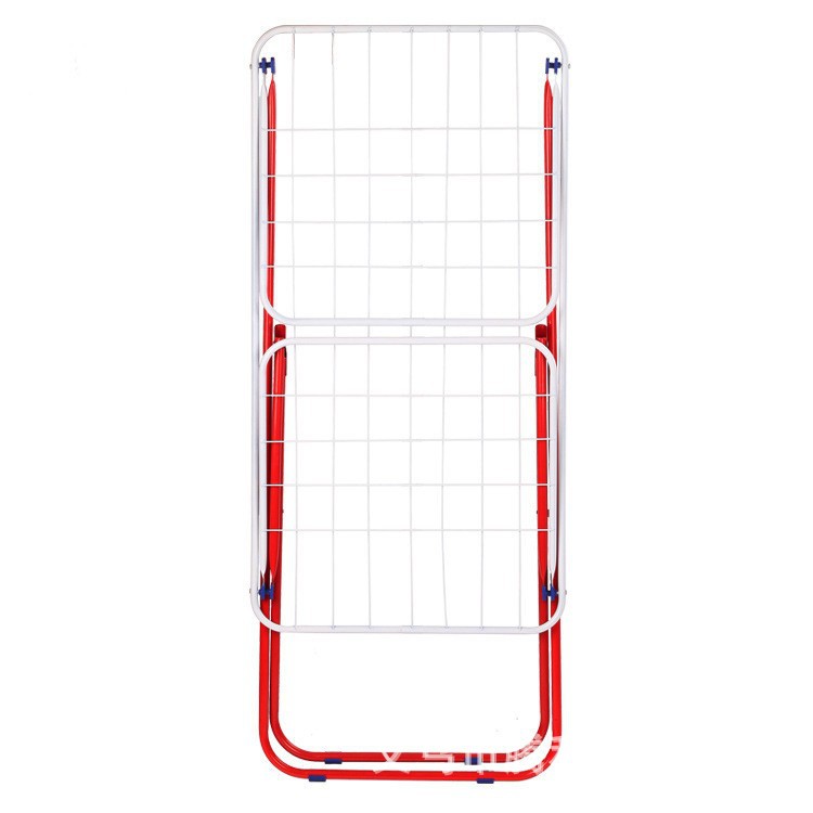 Suministro directo de fábrica perchero plegable para balcón transfronterizo nuevo estante de secado multifuncional estante plegable de piso en forma de ala