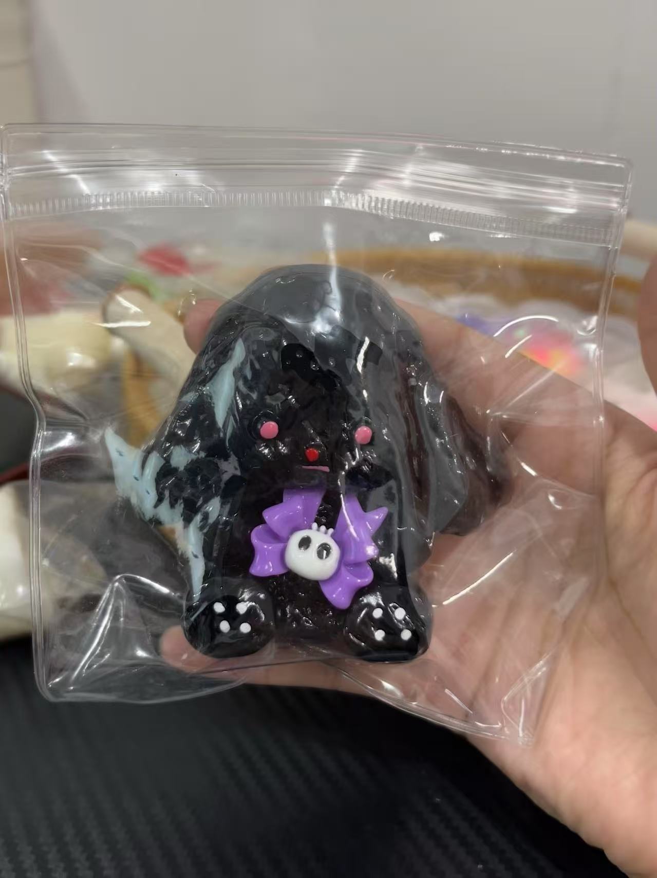 Gatito queso rebote lindo descompresión gato gato descompresión grueso juguete para estudiantes pequeño libro rojo mismo barro