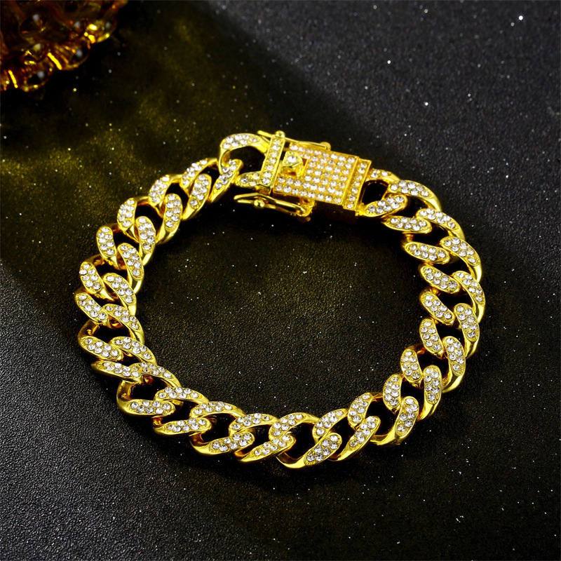 Hip-Hop Solid Color Copper Plating Chain Inlay Zircon K Gold Plated Rhodium Plated Men's Necklace display picture 5