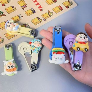 High-Looking Cartoon Original Crayon Shin-Chan New Durable Nail Scissors Manicure Knife Student Kidsren's Nail Clippers Girl