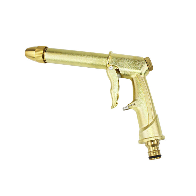 金属加长加粗电镀水枪 园林园艺浇花喷头 长嘴喷水枪高压洗车水枪