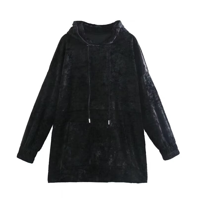 Women's Clothing 2025 Winter New European and American Style Casual Fashion Goose down Loose Versatile Hooded Sweatshirt