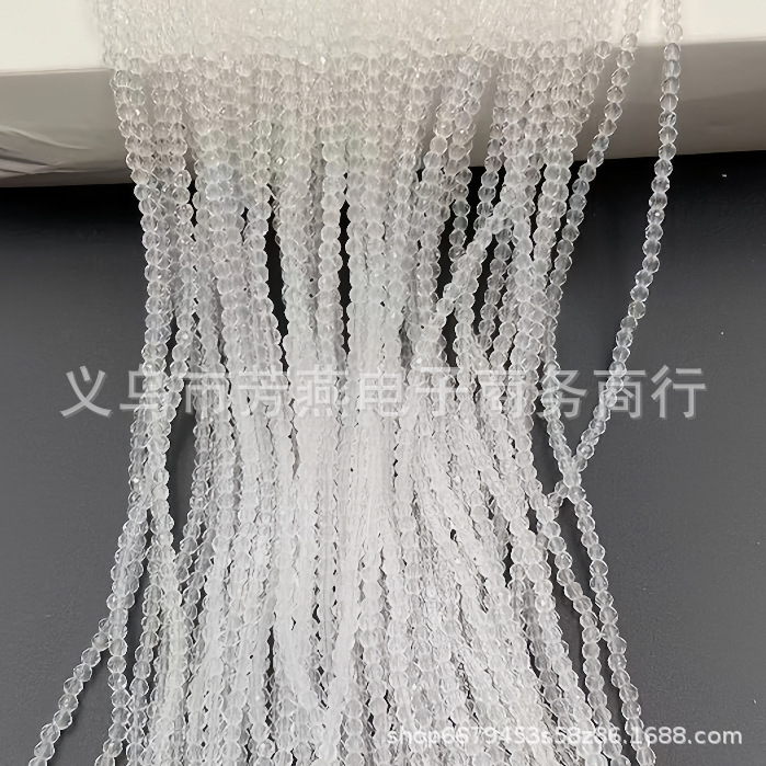 Cuentas planas de 1MM para ruedas de cuentas, cuentas de porcelana AB de alta temperatura, coloridas, transparentes, iridiscentes, facetadas, para pendientes, pulseras, espaciadores y micro cuentas.