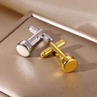 AliExpress Amazon трансграничный новый круглый зеркальный из нержавеющей стали полированные запонки рубашка костюм галстука зажим для галстука