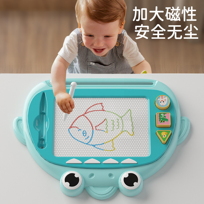 Spot estilo explosivo tablero de dibujo magnético para niños, graffiti de color, bebé pequeño, tablero de escritura magnético doméstico borrable, se puede eliminar