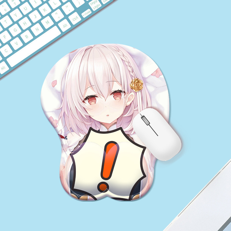 腕のマウスパッドの美人の女性の主の波のシリーズの3d mousepadの手首のパッドのシリコンの腕のマウスパッド|undefined