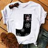 Cartoon fashionable neon white jacket, T-shirt, with short sleeve, loose fit