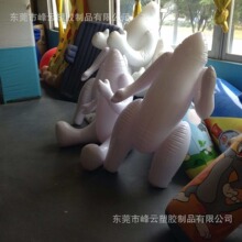 厂家定制白色PVC材料充气人模特 吹气玩具雪人玩偶 印刷 LOG