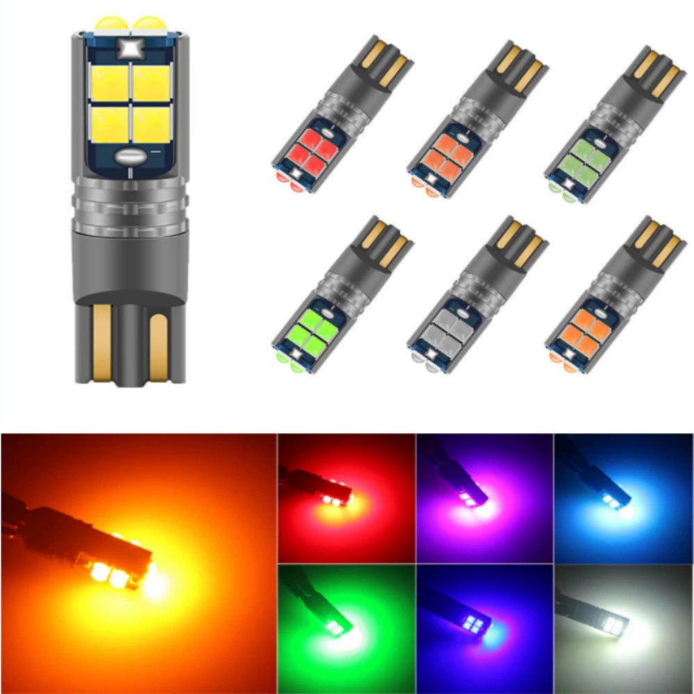 Автомобильный светодиодный T10 3030 10SMD W5W декодированный астигматизм подсветка прозрачный номерной знак светильник