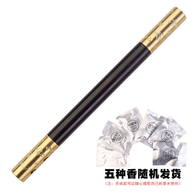 金箍棒木製サインペン、アロマ付き、クリエイティブな中国風レトロ高級金属製ゲルペン、白檀ボールペン|undefined
