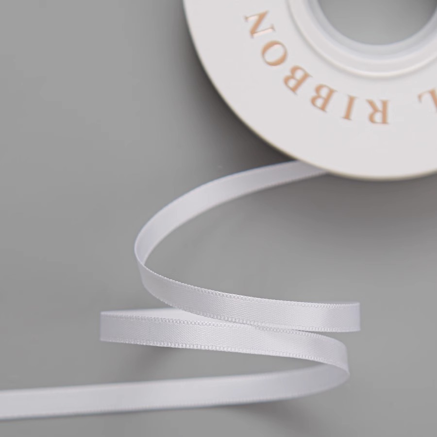 100 yardas de cinta de poliéster de doble cara Macarons, decoración de ramo, regalo, embalaje de flores, cinta de color sólido al por mayor