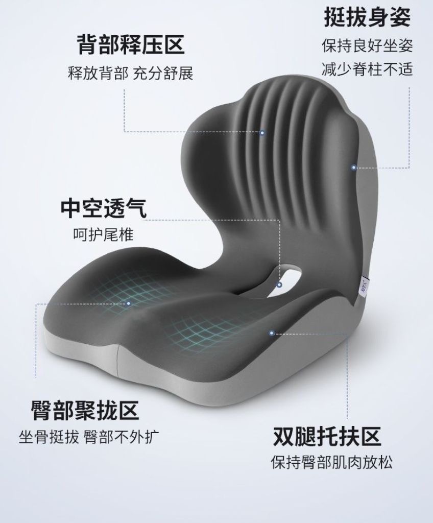 Factory direct sales of car lumbar support cushions, customizable breathable memory foam car lumbar support, driving waist protector, car seat cushion