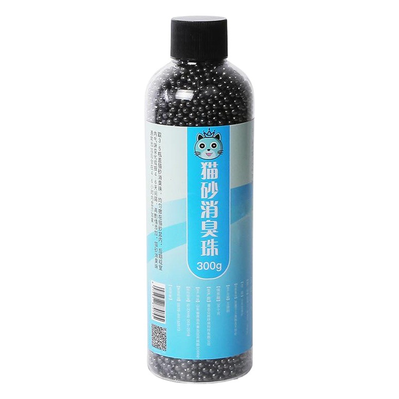 Venta directa de fábrica, perlas desodorantes para arena de gato, desodorante fresco, arena para gatos, caja de arena para mascotas, 300g, envío directo en una sola pieza