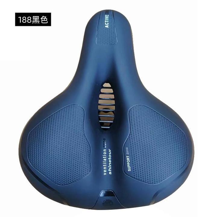 asiento de silicona de bicicleta cojín de asiento de bicicleta de montaña cómodo suave y grueso asiento de silicona universal cinturón de asiento reflectante