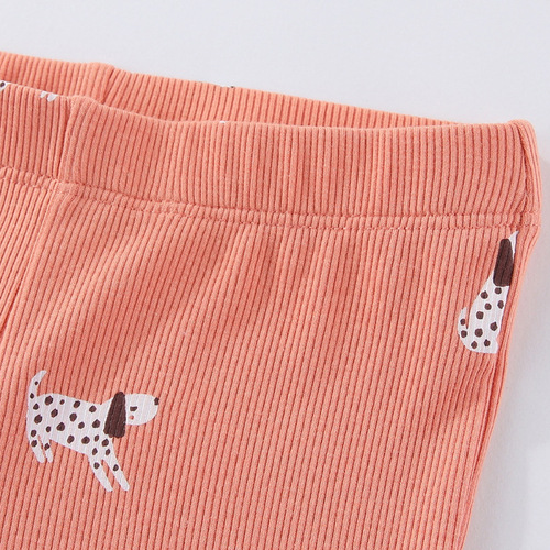 Children's leggings for spring and autumn cross-border trade, girls' bell-bottom length pants, outerwear knit children's pants, distribution and dropshipping