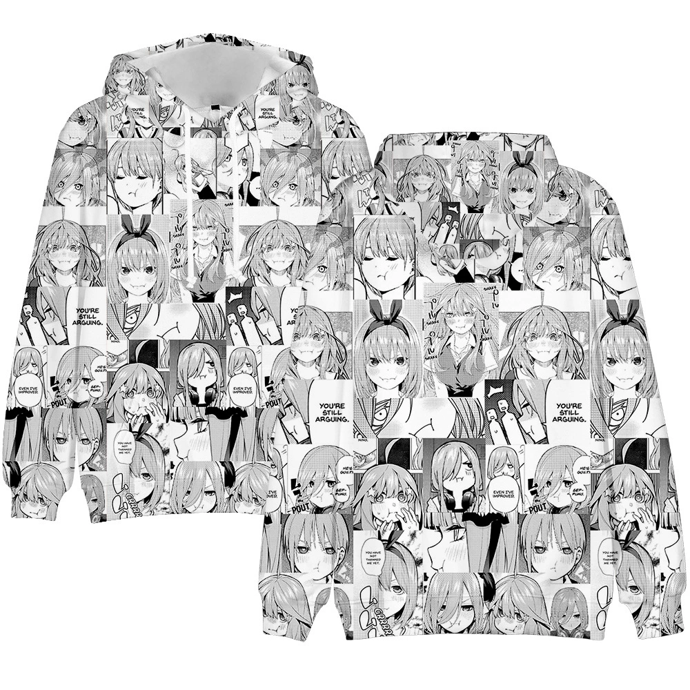 what is a youth hoodie 3D Anime Hoodies Sweatshirts Cute Nakano Miku The Quintessential Quintuplets Men Woman Hooded Casual Boy Girl Kids Clothing what is a youth hoodie