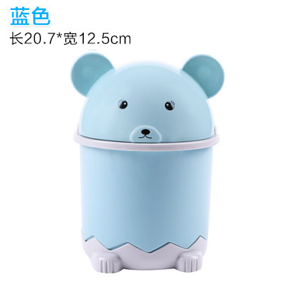 Panda Flip cubo de basura escritorio baño almacenamiento dibujos animados hogar Sala engrosada cesta papel al por mayor