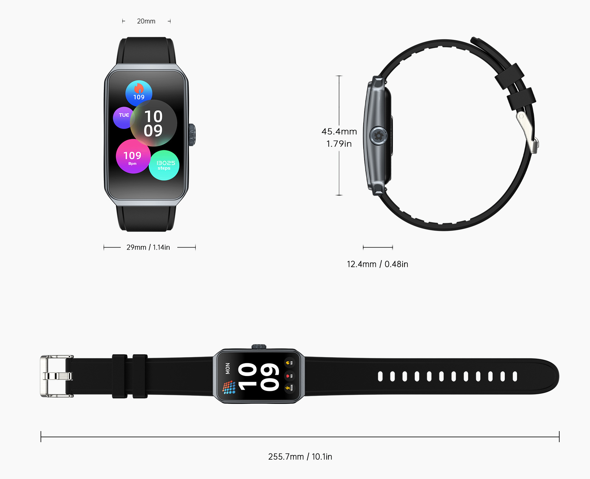 R11 Smart bracelet 1.47 large screen bracelet heart rate counter step light and thin sports bracelet gift wholesale sports watch undefined